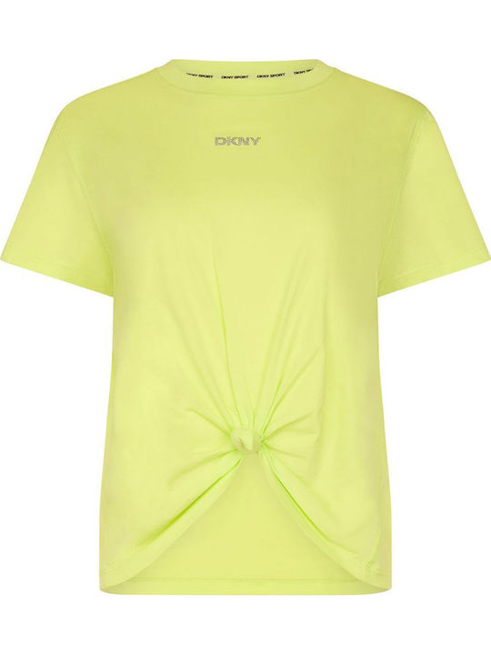 DKNY Logo Women's Blouse Cotton Short Sleeve Ye...
