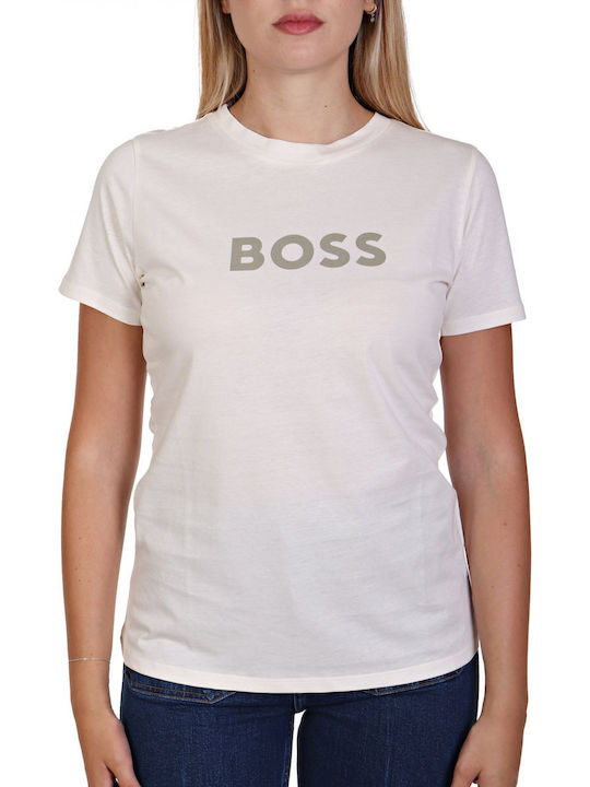 Boss Damen Sportlich T-Shirt Grey / Ecru
