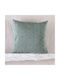 Rythmos Dekorativer Kissenbezug Nur aus 100% Baumwolle Petrol Blau 40x40cm