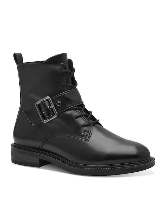 Marco Tozzi Leather Women's Ankle Boots Black