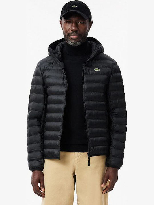 Lacoste Geacă De Iarnă Puffer Waterproof Negru