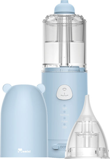 Momini Nanoflush Αυτόματος 2σε1 Ηλεκτρικός Ρινικός Αποφρακτήρας Ρυθμιζόμενης Έντασης