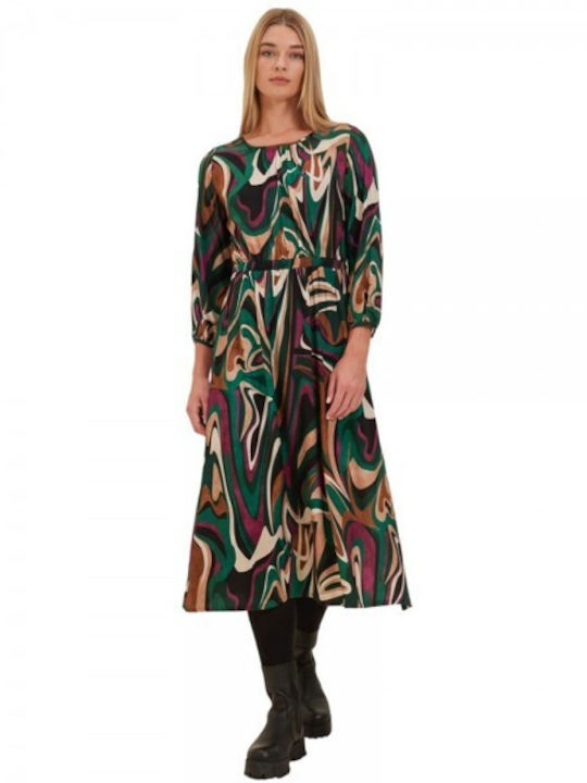 Namaste Midi Shirt Dress Dress Green