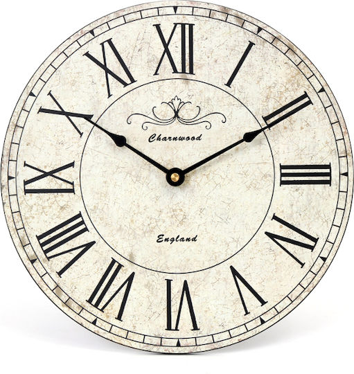 Platinet December Wall Clock Plastic Beige