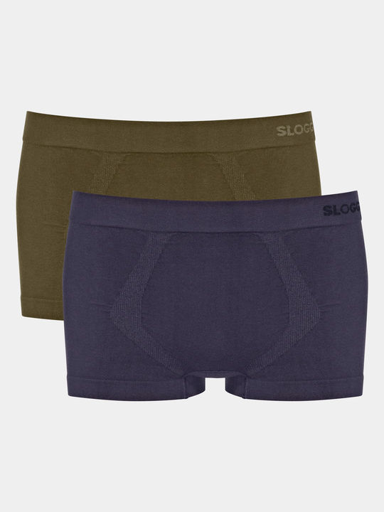 Sloggi Ανδρικά Μποξεράκια Πράσινα 2Pack
