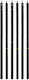GoDan Birthday Candle in Black Color 6pcs 7C-SUMI