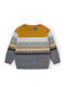 Kinderpullover Langarm Senf