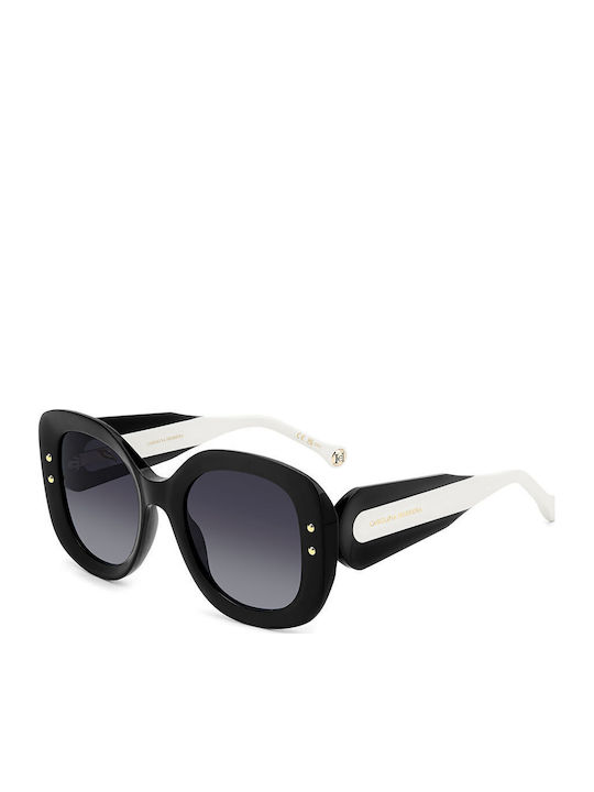 Carolina Herrera Women's Sunglasses with Black Plastic Frame and Gray Gradient Lens HER 0254/S 807/9O