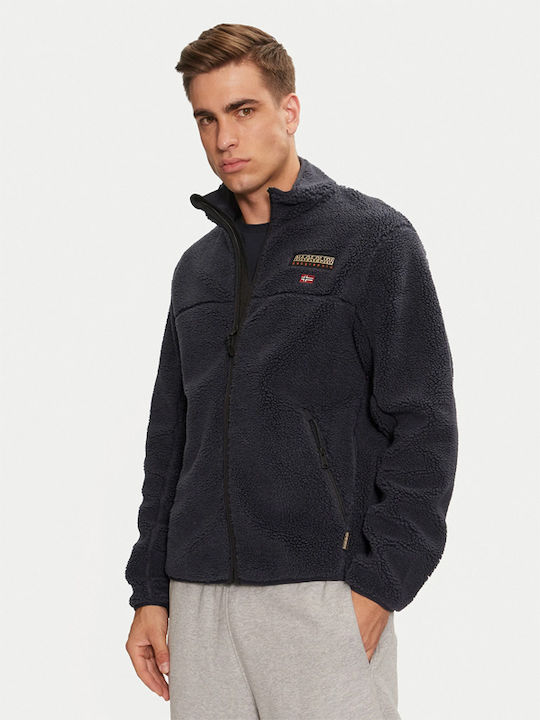 Napapijri Ανδρική Ζακέτα Fleece Μπλε