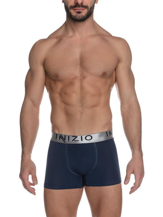 Inizio Herren Boxershorts Blue/Silver 1Packung