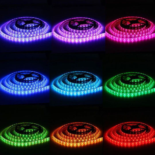 Rixme Αδιάβροχη Smart Ταινία LED Wi-Fi RGB Φως 5m Τύπου SMD5050 με Τηλεχειριστήριο