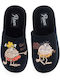 Men's Printed Slippers Black