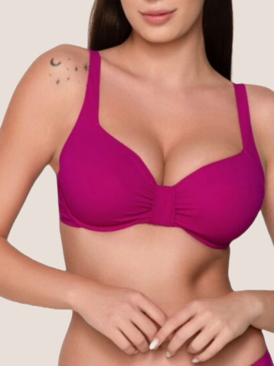 Luna Bikini Bra Sense with Adjustable Straps Fuchsia