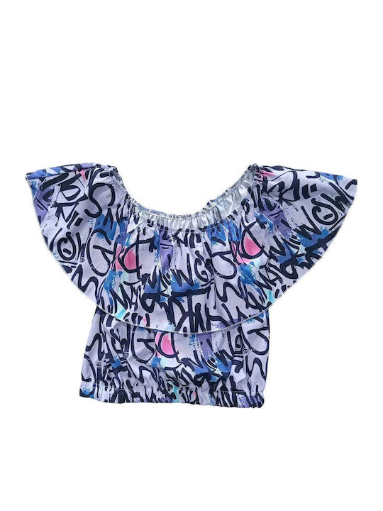 Italy Moda Crop Top Purple