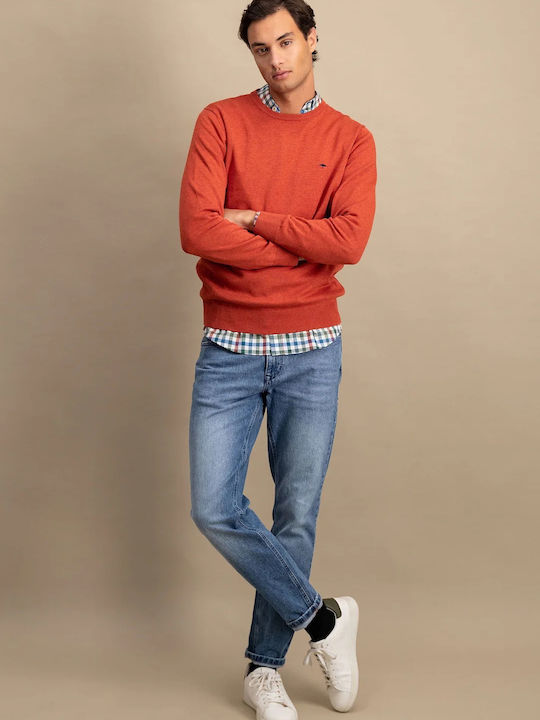 Fynch Hatton Langarm-Pullover Terracotta