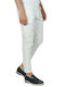 Trousers Cargo Elastic in Slim Fit White