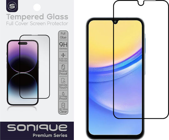 Hardy Glass Sonique Premium Series Hd Full Cover 9h Samsung Galaxy A16 4g Galaxy A16 5g Μαύρο