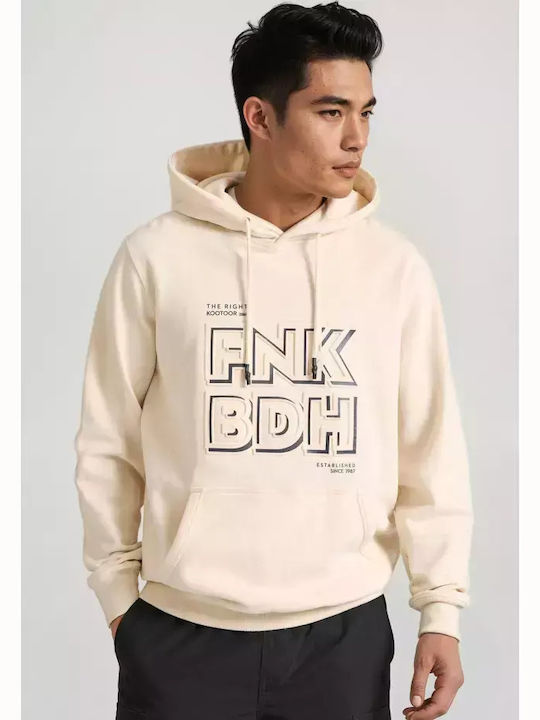 Funky Buddha Sweatshirt with Hood Beige