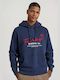 Funky Buddha Sweatshirt with Hood Blue