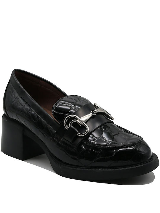 Wonders Patent Leather Black Heels