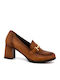 Pantofi cu toc Tabac maro
