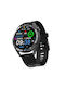 Tracer SM8V ONYX 46mm Smartwatch mit Pulsmesser (Schwarz)