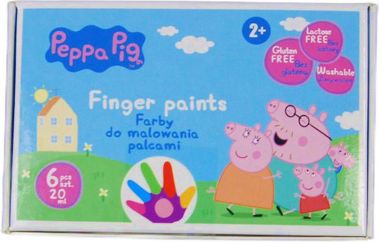 Бои за пръсти 6 цвята 20мл Peppa Pig Astra
