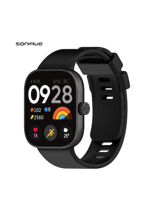 Sonique Λουράκι Σιλικόνης Μαύρο (Redmi Watch 4 ...