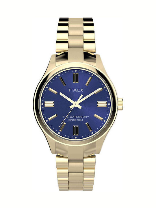 Timex Waterbury Ρολόι Μπαταρίας με Μεταλλικό Μπρασελέ Timex Waterbury Ρολόι Μπαταρίας με Μεταλλικό Μπρασελέ