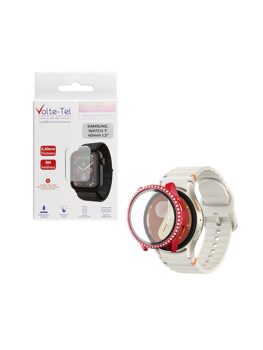 Volte-Tel Πλαστική Θήκη σε Κόκκινο χρώμα για Samsung Watch 7 40mm