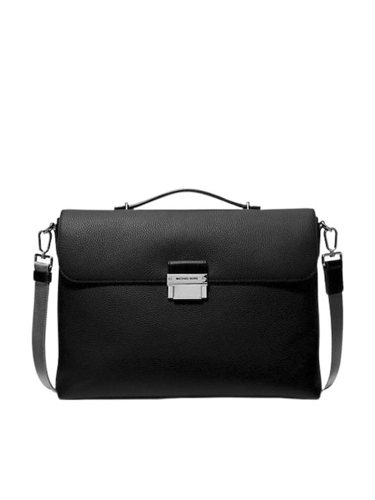 Hudson Leather Men's Bag Handbag Black