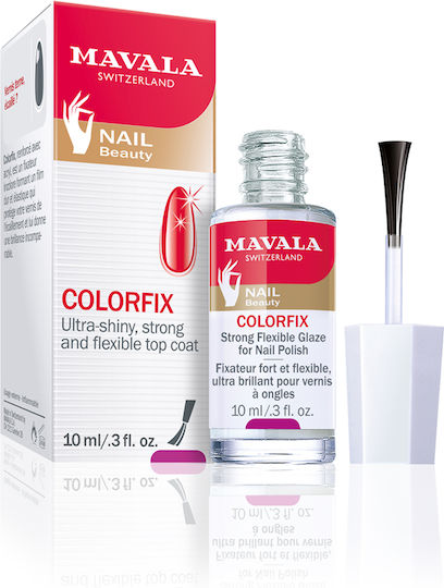 Mavala Colorfix Top Coat Nail Hardener Acrylic 10ml