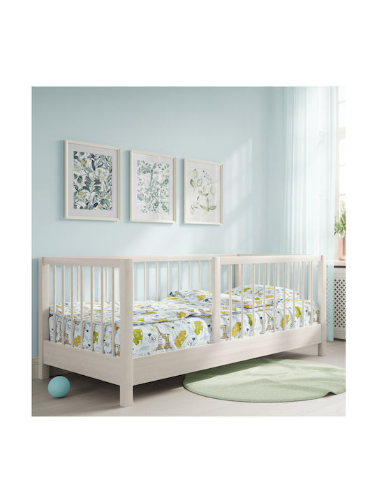 Cokitex Baby Sheets Set Crib Cotton Jungle Blue 125x175cm 3pcs