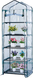 Mini Garten Gewächshaus Balkon 5 Ebenen XL Vertikal Polyethylen 69x49x187cm