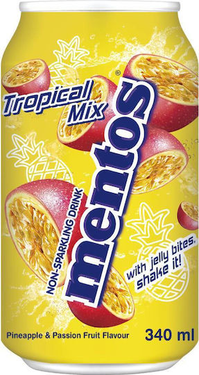 Mentos Erfrischungsgetränk Tropische Mischung Ohne Kohlensäure 340ml