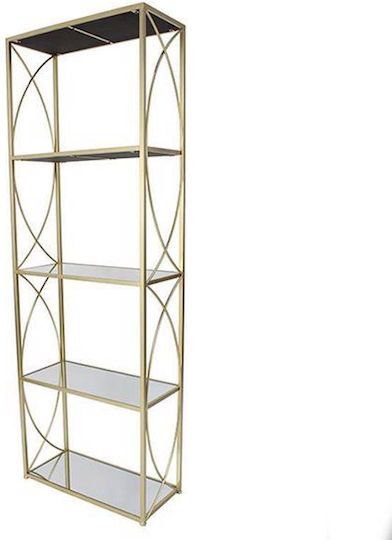 Βιβλιοθήκη Χρυσή 61x28x177εκ. 750-31513 Βιβλιοθήκη Χρυσή 61x28x177εκ. 750-31513