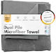 Chemicalworkz Dual Pile Handtuch 350 Gsm 40x40 cm Grau