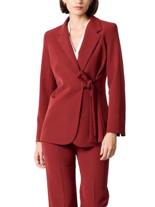 Passager Women's Waisted Blazer Κεραμυδι