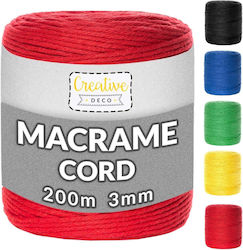 Creative Makramee Baumwollgarn Creative Rote Ba...