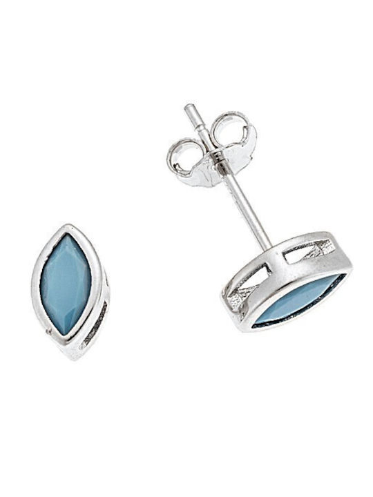 Senza Ohrringe aus Silber mit Steinen