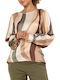 Women's Blouse Satin Green