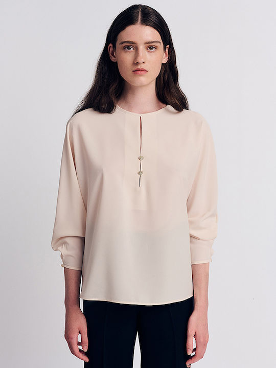Women's Blouse Long Sleeve Ecru