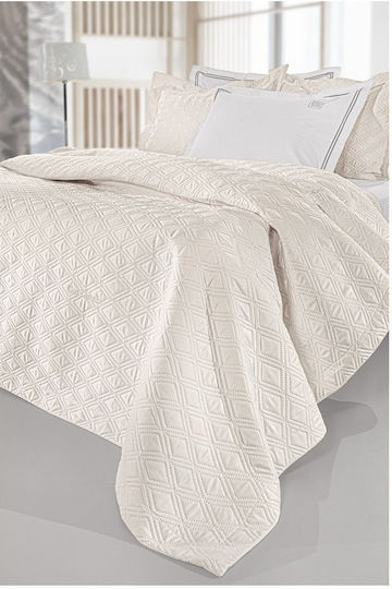 Guy Laroche Honour Подредба Покривало Кингсайз Микросатин Слонова кост 240x250см 3бр