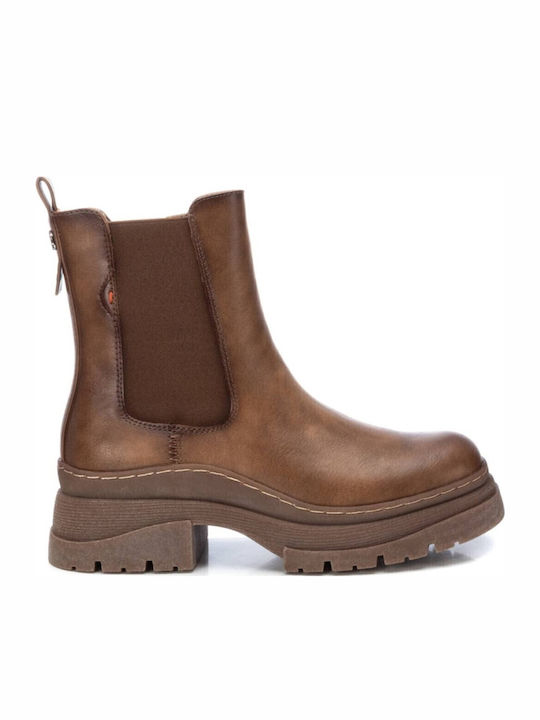 Refresh Women's Ankle Boots with Medium Heel Brown