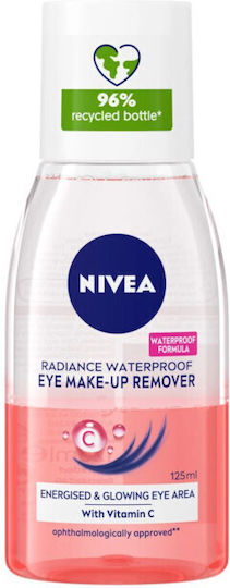 Nivea Radiance Waterproof Micellar Water Αφαίρεσης Αδιάβροχου Μακιγιάζ Προσώπου 125ml