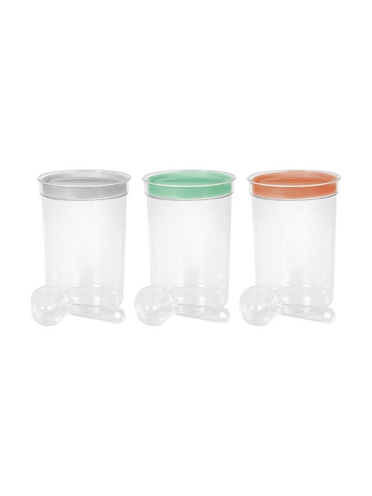 Round Food Container Spoon 1.7l Assorted