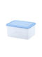 Rectangular Food Container 2L Transparent Blue