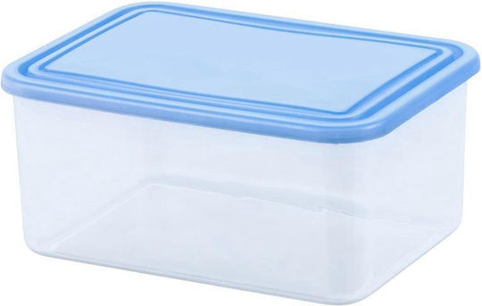 Recipientă dreptunghiulară pentru alimente 1.2l transparentă albastră
