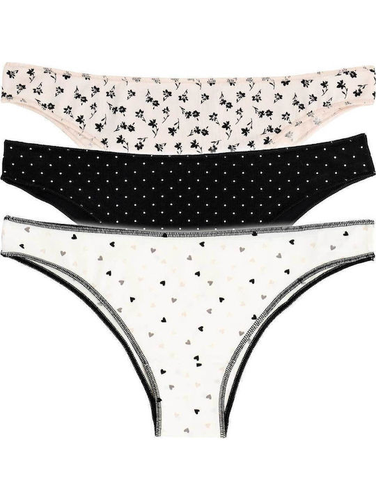 Cotonella Βαμβακερά Women's Brazil 3Pack White