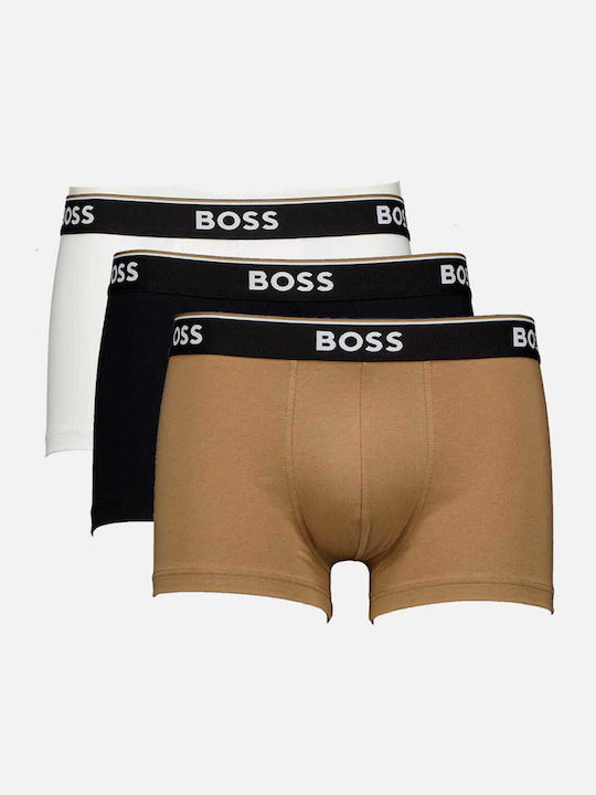 Boss Ανδρικά Μποξεράκια Μαύρα 3Pack